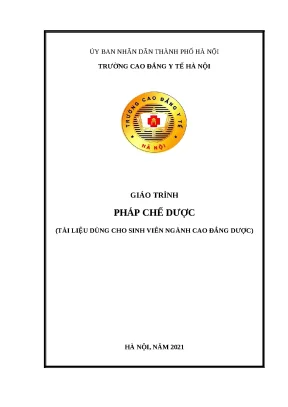 Giáo trình pháp chế dược
