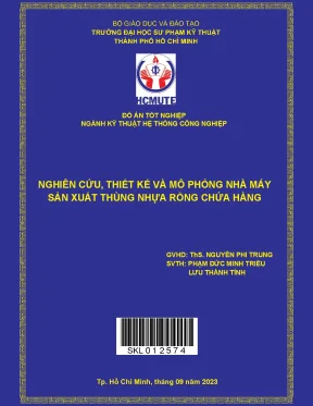 Nghiên cứu thiết kế và mô phỏng nhà máy sản xuất thùng nhựa rỗng chứa hàng