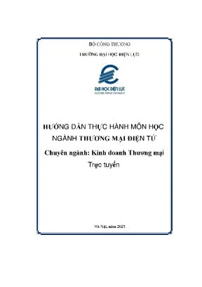 Hướng dẫn thực hành môn học ngành thương mại điện tử