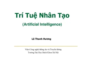Trí tuệ nhân tạo artificial intelligence