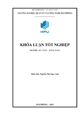 Hoàn thiện công tác kế toán tiền lương và các khoản trích theo lương tại công ty tnhh aeon việt nam chi nhánh hải phòng