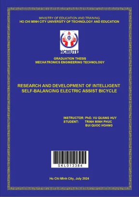 Research and development of intelligent self balancing electric assist bicycle