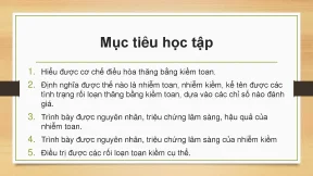 Rối loạn thăng bằng toan kiềm ở trẻ em