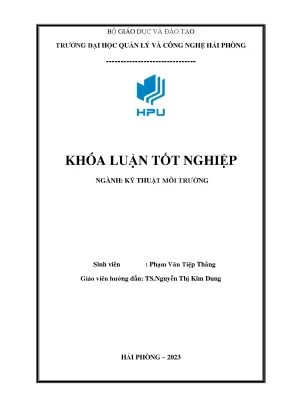 Khóa luận đánh giá hiện trạng môi trường và đề xuất biện pháp giảm thiểu ô nhiễm môi trường của cơ sở sản xuất đế giày an lão