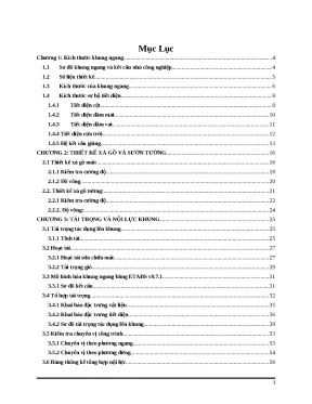 Đồ án thép kích thước khung ngang