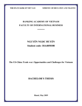 Khóa luận tốt nghiệp kinh doanh quốc tế the us china trade war opportunities and challenges for vietnam