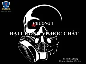Chương 1 độc chất học đại cương về độc chất