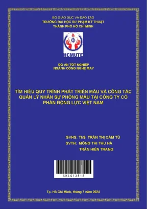 Đồ án tốt nghiệp công nghệ may tìm hiểu quy trình phát triển mẫu và công tác quản lý nhân sự phòng mẫu tại công ty cổ phần động lực việt nam
