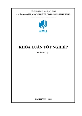 Khóa luận pháp luật về chính quyền địa phương và thực tiễn tổ chức hoạt động tại phường an biên quận lê chân thành phố hải phòng