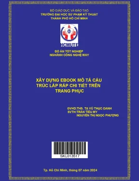Đồ án tốt nghiệp công nghệ may xây dựng ebook mô tả cấu trúc lắp ráp chi tiết trên trang phục