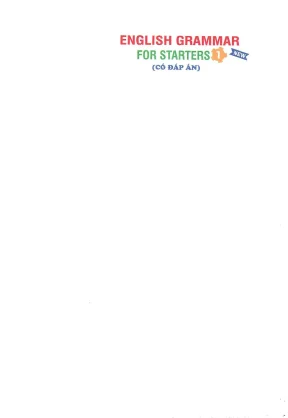 English grammar for starter 1