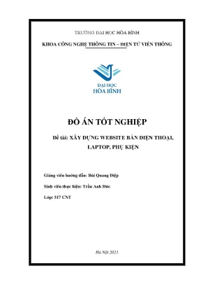 Xây dựng website bán điện thoại laptop phụ kiện