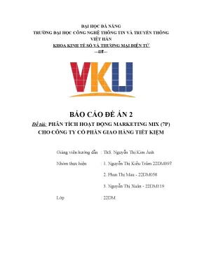 Đề tài phân tích hoạt động marketing mix 7p cho công ty cổ phần giao hàng tiết kiệm
