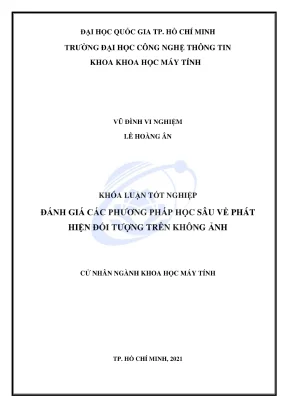 Khóa luận tốt nghiệp khoa học máy tính đánh giá các phương pháp học sâu về phát hiện đối tượng trên không ảnh