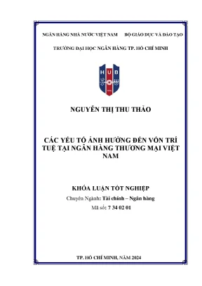 Các yếu tố ảnh hưởng đến vốn trí tuệ tại ngân hàng thương mại việt nam