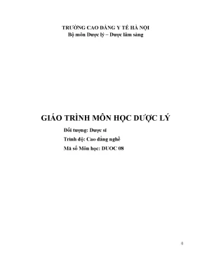 Dược lý gt lý thuyết