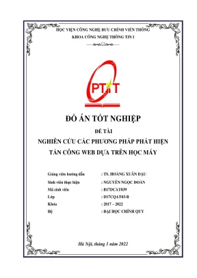 Nghiên cứu các phương pháp phát hiện tấn công web dựa trên học máy