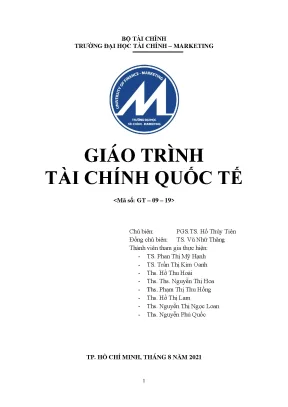 Giáo trình tài chính quốc tế