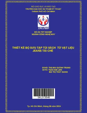 Đồ án tốt nghiệp công nghệ may thiết kế bộ sưu tập túi xách từ vật liệu jeans tái chế