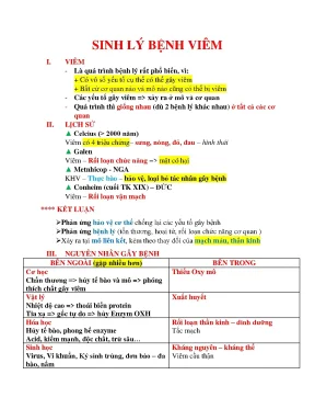 Bài soạn tóm tắt sinh lý miễn dịch