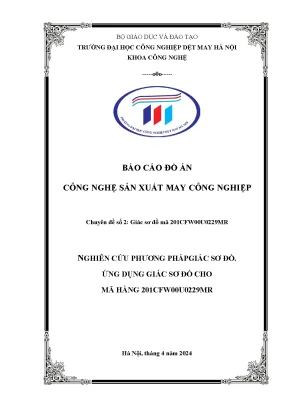 Nghiên cứu phương pháp giác sơ đồ ứng dụng giác sơ đồ cho mã hàng 201cfw00ȩmr