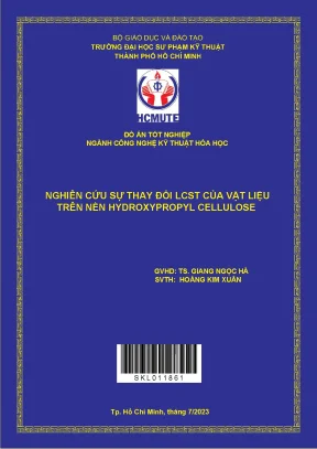 Nghiên cứu sự thay đổi lcst của vật liệu trên nền hydroxypropyl cellulose