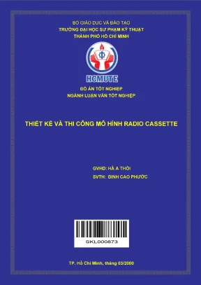 Thiết kế và thi công mô hình radio cassette