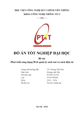 Phát triển ứng dụng web quản lý sách nói và sách điện tử