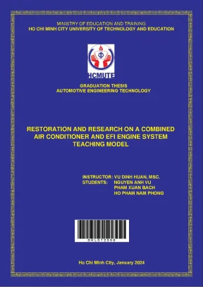 Restoration and research on a combined air conditioner and efi engine system teaching model
