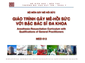 Giáo trình gây mê hồi sức với bậc bác sĩ đa khoa