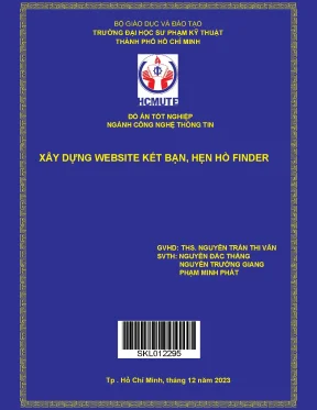 Xây dựng website kết bạn hẹn hò finder