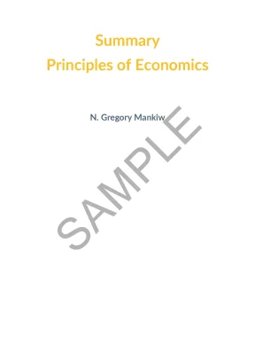 Detailed summary principle of economics