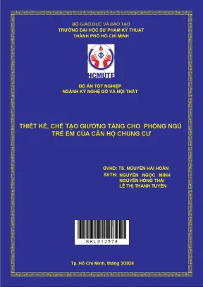 Thiết kế chế tạo giường tầng cho phòng ngủ trẻ em của căn hộ chung cư