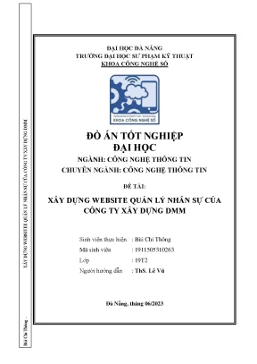 Xây dựng website quản lý nhân sự của công ty xây dựng dmm