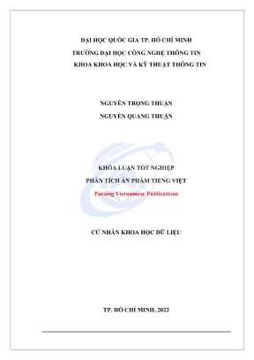 Khóa luận tốt nghiệp khoa học dữ liệu phân tích ấn phẩm tiếng việt