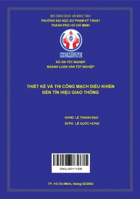 Thiết kế và thi công mạch điều khiển đèn tín hiệu giao thông