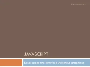 Javascript développer une interface utilisateur graphique epai jérôme frossard 2019