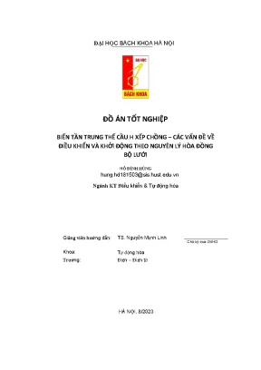 Đồ án tốt nghiệp biến tần trung thế cầu h xếp chồng các vấn đề về điều khiển và khởi động theo nguyên lý hòa đồng bộ lưới