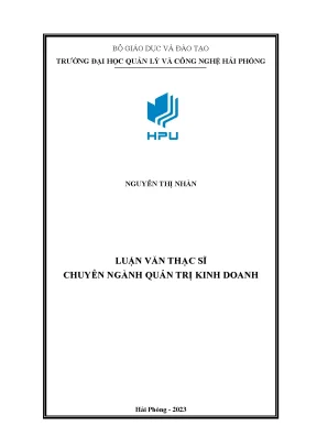 Khóa luận tốt nghiệp hoàn thiện chiến lược kinh doanh cho vnpt khu vực tiên lãng vĩnh bảo