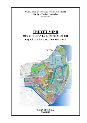 Thuyết minh quy chế quản lý kiến trúc đô thị thị xã duyên hải tỉnh trà vinh