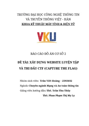 Báo cáo đồ án cơ sở 2 đề tài xây dựng website luyện tập và thi đấu ctf capture the flag