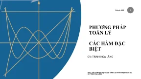 Phương pháp toán lý các hàm đặc biệt