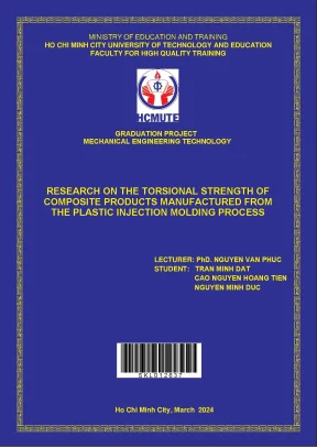 Research on the torsional strength of composite products manufactured from the plastic injection molding process