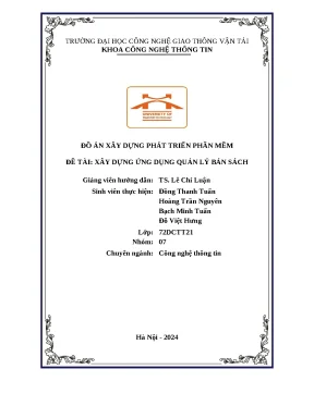 Báo cáo đồ án xây dựng và phát triển phần mềm đề tài ứng dụng bán sách có source code hướng dẫn cài