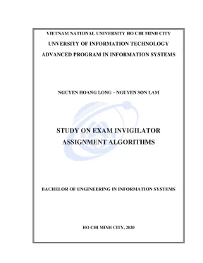 Khóa luận tốt nghiệp study on exam invigilator assignment algorithms
