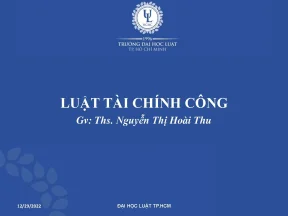 Phần iii luật tài chính công môn tài chính công