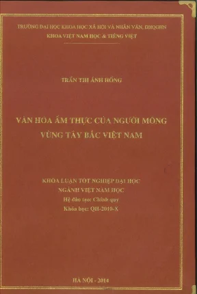 Van hoa am thuc cua nguoi mong vung tay bac viet nam khóa luận tót nghiệp đại học