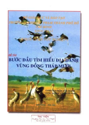 Khóa luận tốt nghiệp địa lý bước đầu tìm hiểu địa danh vùng đồng tháp mười