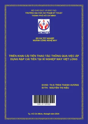 Triển khai cải tiến thao tác thông qua việc áp dụng rập cải tiến tại xí nghiệp may việt long