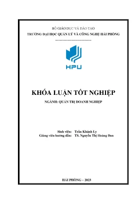Khóa luận biện pháp nâng cao chất lượng nguồn nhân lực tại công ty tnhh thương mại hạnh huyên